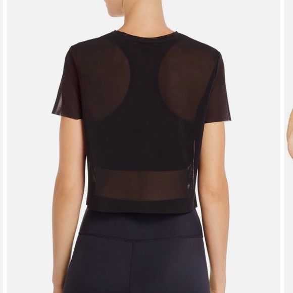 Urban Savage Crop Top workout Mesh with Ruching - Picture 4 of 11